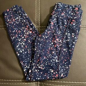 Colorful Splatter Print Leggings